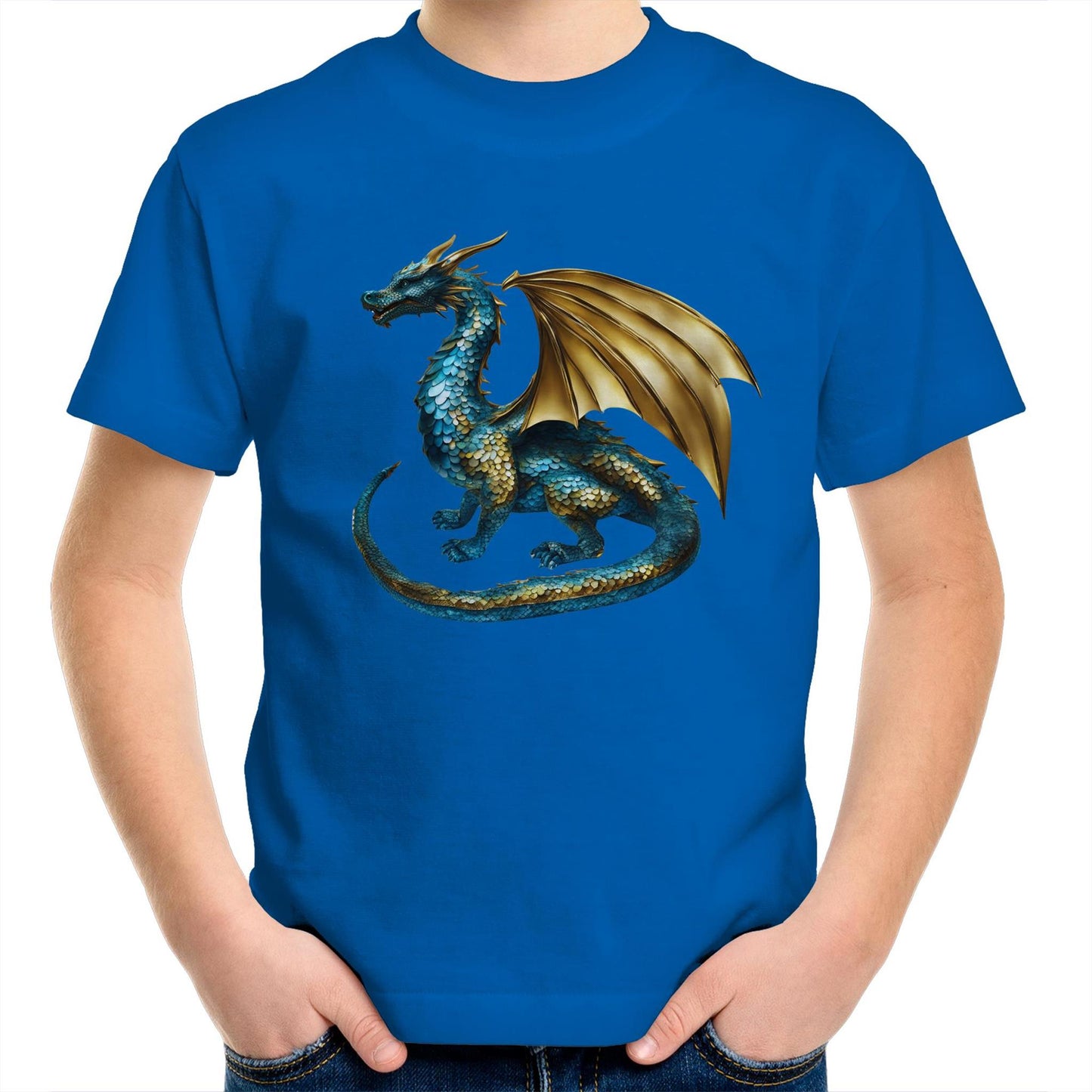 Shimmer Dragon - Kids T-Shirt no text