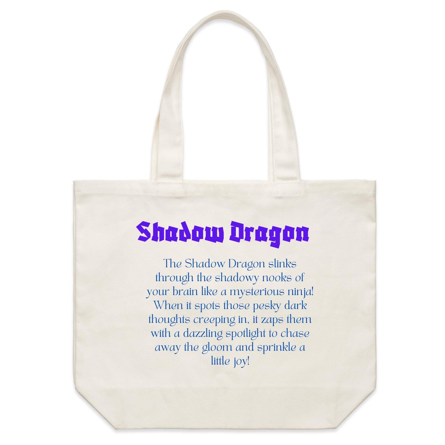 Shadow Dragon - Double-sided Print Shoulder Canvas Tote Bag