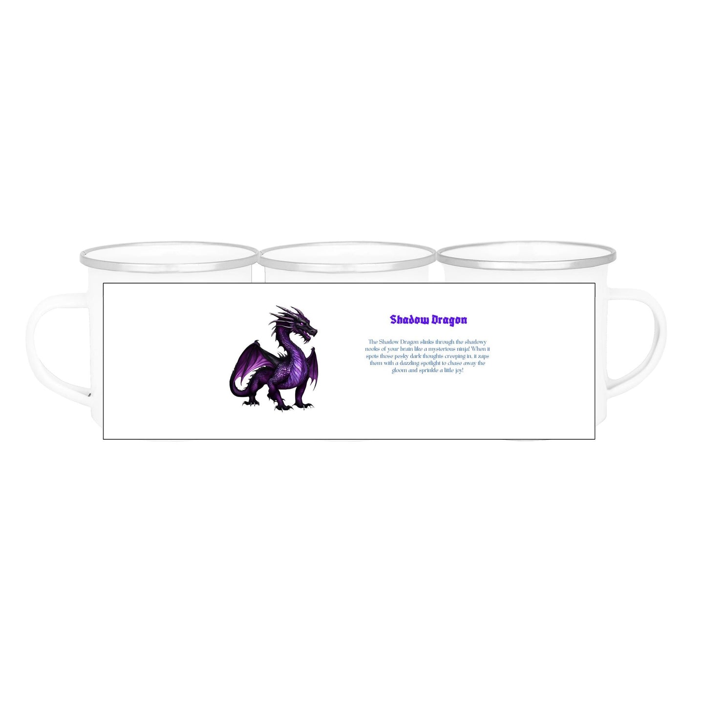 Shadow Dragon Enamel Mug
