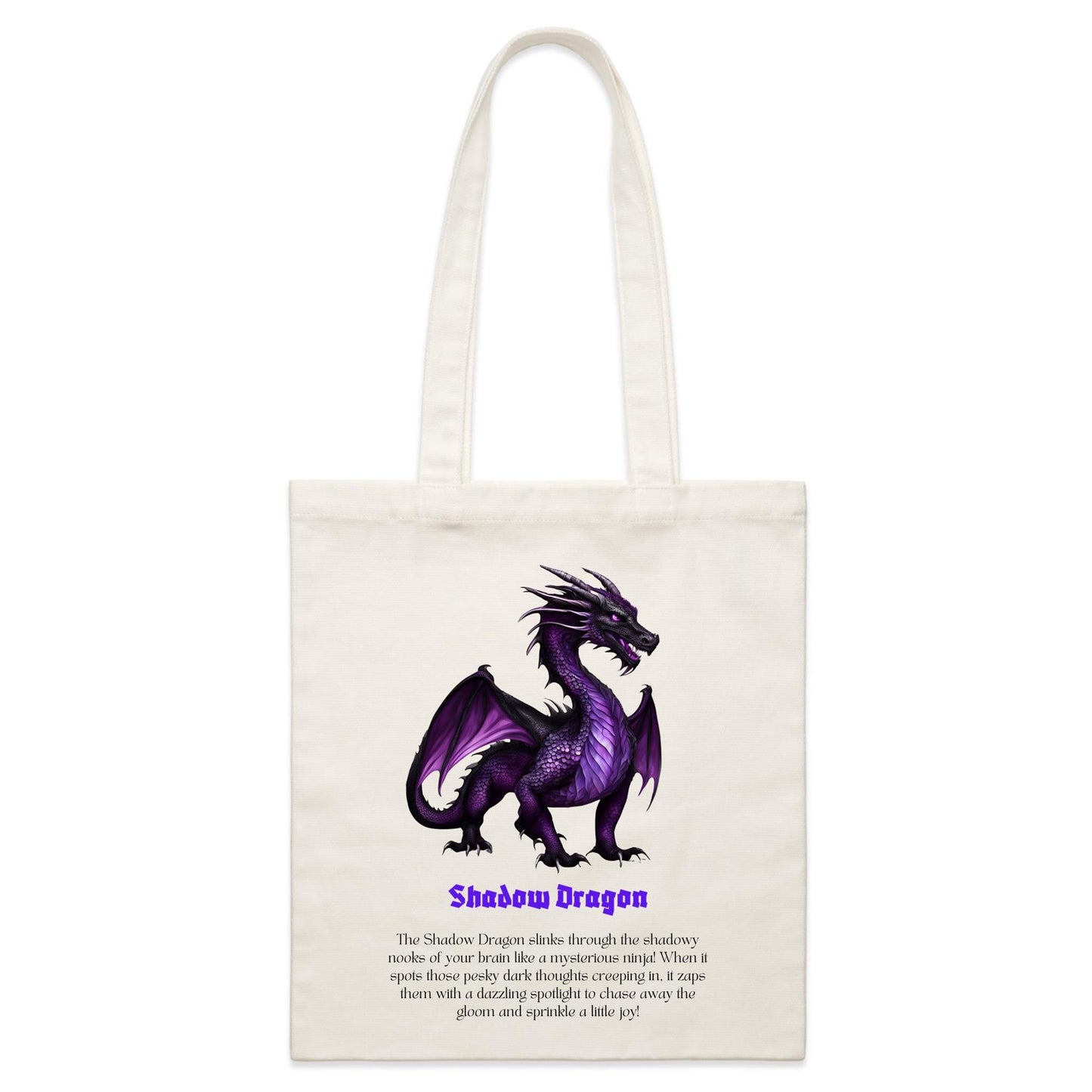 Shadow Dragon - Single-sided Print Parcel Canvas Tote Bag