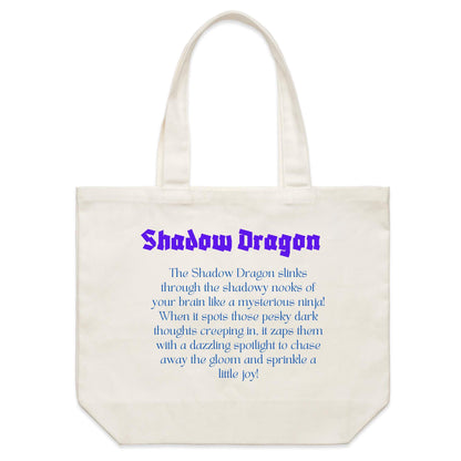 Shadow Dragon - Double-sided Print Shoulder Canvas Tote Bag