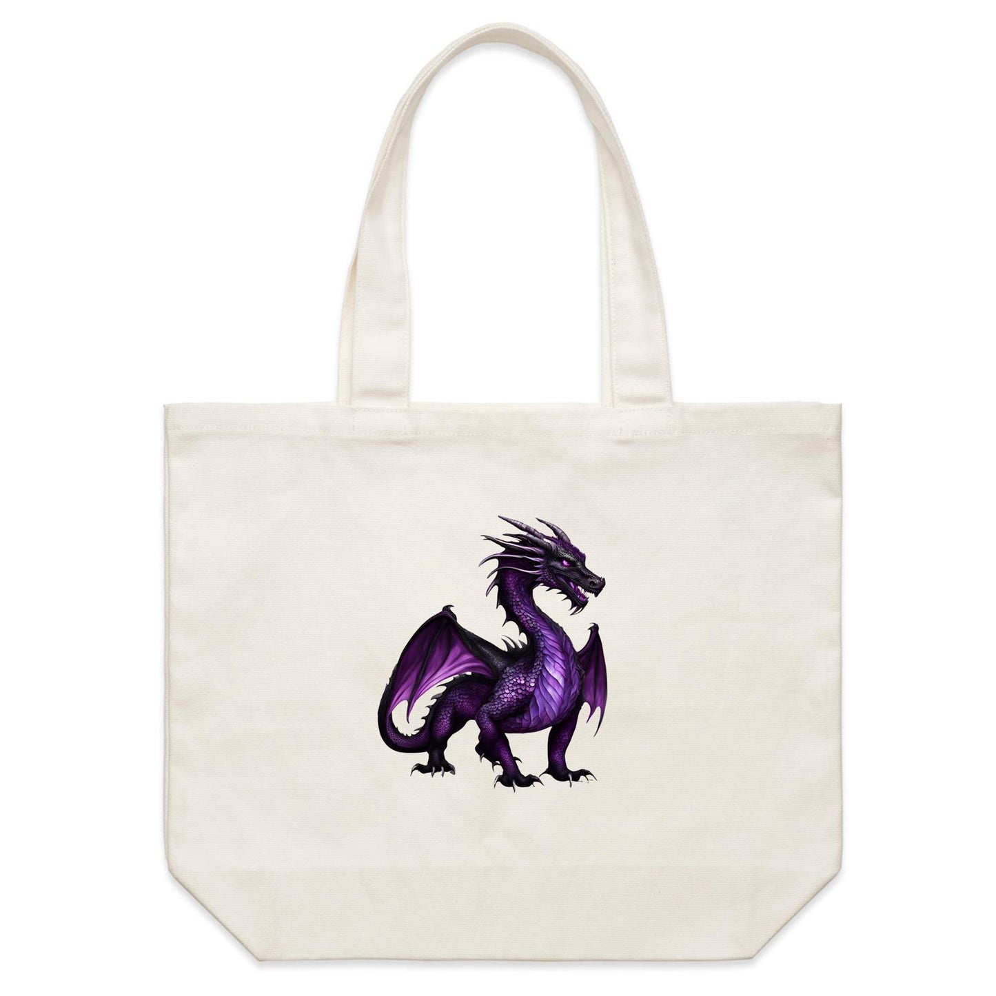 Shadow Dragon - Double-sided Print Shoulder Canvas Tote Bag