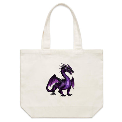 Shadow Dragon - Double-sided Print Shoulder Canvas Tote Bag